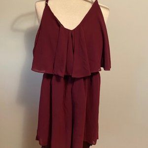 Maroon/Burgundy Romper